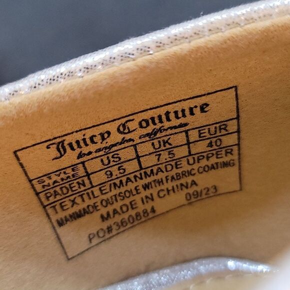 BRAND NEW JUICY COUTURE JEWEL STUDDED D'ORSAY POINTED TOE SLIP-ON FLAT S… - Picture 15 of 16